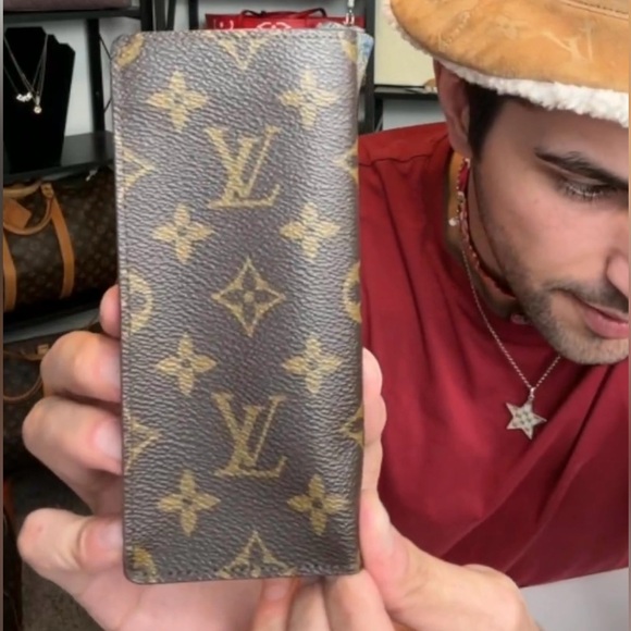 Auth LV Louis Vuitton Monogram Glasses Case - Picture 1 of 2